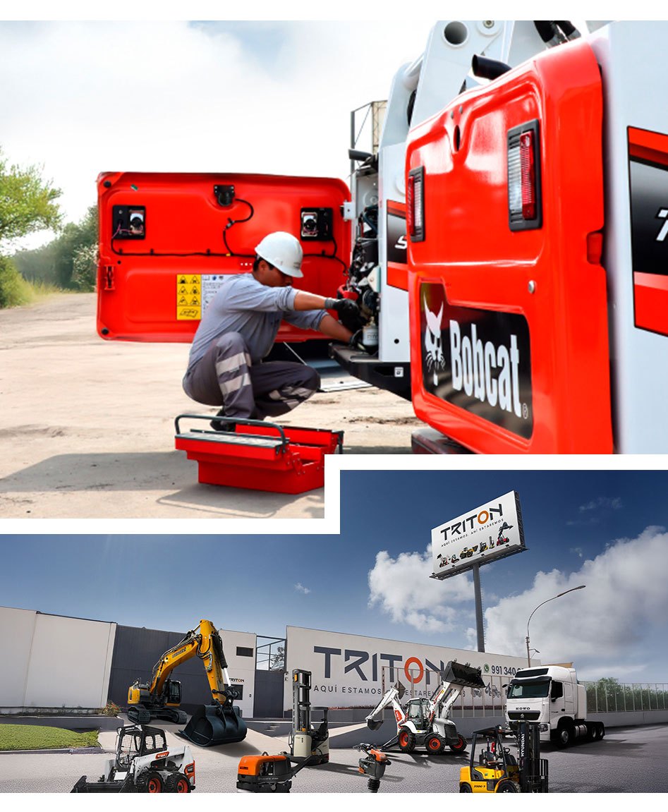Maquinaria Triton y equipos Husqvarna para construcción e industria